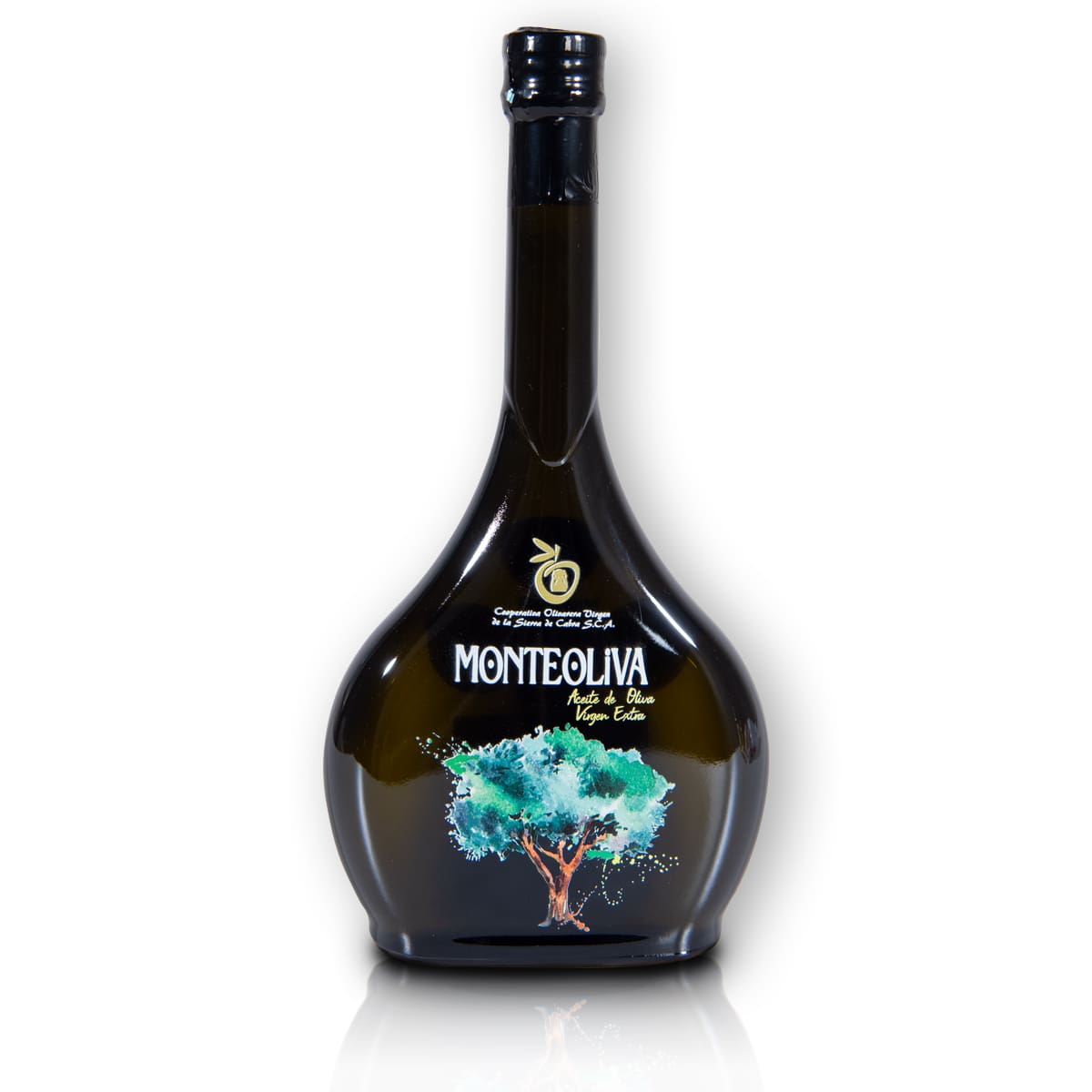 Organiczna oliwa z oliwek extra virgin premium bio szklana butelka 500 ml Monteoliva | Kolebka Smaku