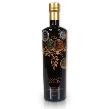 Organiczna oliwa z oliwek extra virgin premium gold bio szklana butelka 500 ml Liocladi