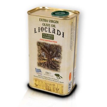 Oliwa z oliwek extra virgin Liocladi puszka 1 litr 0,5% | Kolebka Smaku