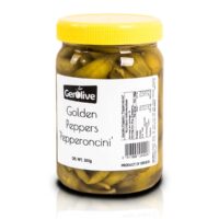 Złote papryczki Pepperoncini z Grecji 300 g po odsączeniu GerOlive | Kolebka Smaku